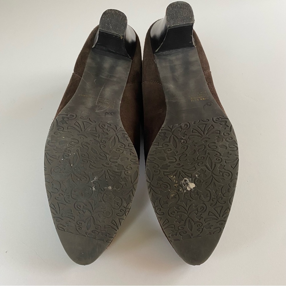 MARKON Brown Suede Ankle Boots Women’s Size  8.5 8-1/2 - Picture 10 of 12